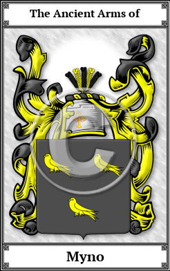 Myno Family Crest Download (JPG)  Book Plated - 150 DPI