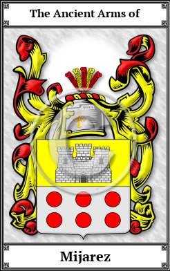 Mijarez Family Crest Download (JPG)  Book Plated - 150 DPI