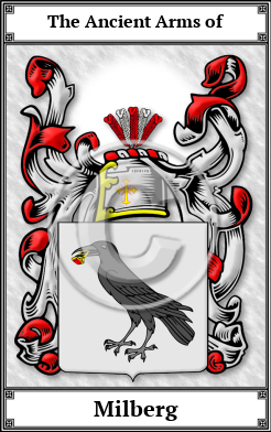 Milberg Family Crest Download (JPG) Book Plated - 600 DPI