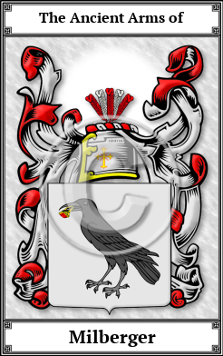 Milberger Family Crest Download (JPG)  Book Plated - 150 DPI