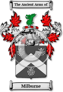 Milburne Family Crest Download (jpg) Legacy Series - 150 DPI