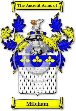 Milcham Family Crest Download (jpg) Legacy Series - 150 DPI