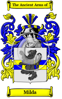 Milda Family Crest/Coat of Arms