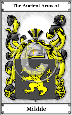 Mildde Family Crest Download (JPG) Book Plated - 600 DPI