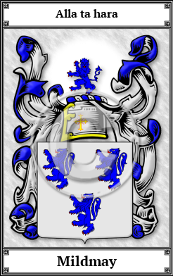 Mildmay Family Crest Download (JPG)  Book Plated - 150 DPI