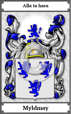 Myldmay Family Crest Download (JPG)  Book Plated - 150 DPI