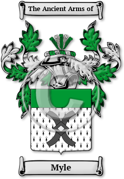 Myle Family Crest Download (jpg) Legacy Series - 150 DPI
