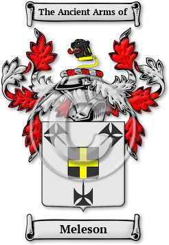 Meleson Family Crest Download (jpg) Legacy Series - 150 DPI