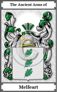 Melfeart Family Crest Download (JPG)  Book Plated - 150 DPI