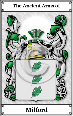 Milford Family Crest Download (JPG)  Book Plated - 150 DPI