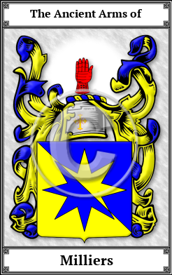 Milliers Family Crest Download (JPG) Book Plated - 600 DPI