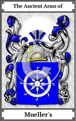 Mueller's Family Crest Download (JPG)  Book Plated - 150 DPI
