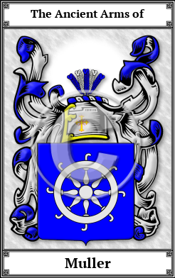 Muller Family Crest Download (JPG)  Book Plated - 150 DPI