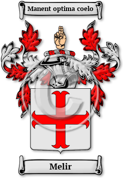 Melir Family Crest Download (jpg) Legacy Series - 150 DPI