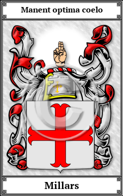 Millars Family Crest Download (JPG)  Book Plated - 150 DPI