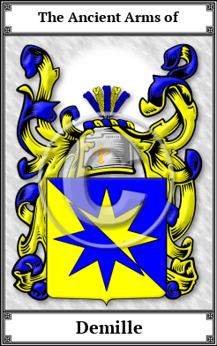 Demille Family Crest Download (JPG)  Book Plated - 150 DPI