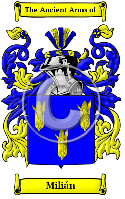 Milián Family Crest Download (JPG) Heritage Series - 300 DPI