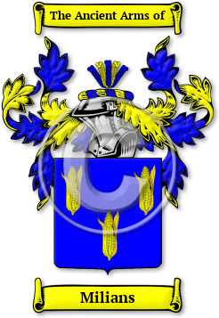 Milians Family Crest Download (jpg) Legacy Series - 150 DPI