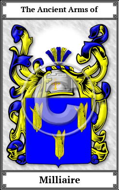 Milliaire Family Crest Download (JPG)  Book Plated - 150 DPI