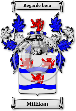 Millikan Family Crest Download (jpg) Legacy Series - 150 DPI