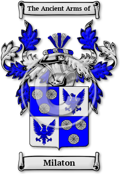 Milaton Family Crest Download (jpg) Legacy Series - 150 DPI