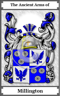 Millington Family Crest Download (JPG)  Book Plated - 150 DPI