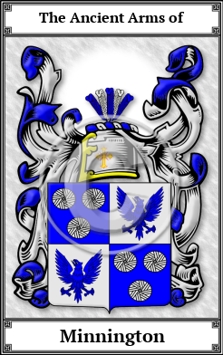 Minnington Family Crest Download (JPG)  Book Plated - 150 DPI