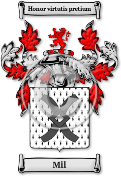 Mil Family Crest Download (jpg) Legacy Series - 150 DPI