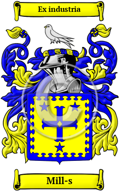 Mill-s Family Crest Download (JPG) Heritage Series - 300 DPI