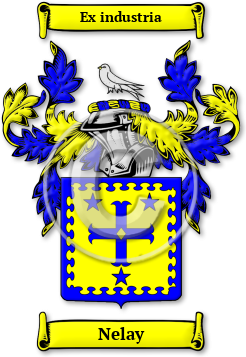 Nelay Family Crest Download (jpg) Legacy Series - 150 DPI