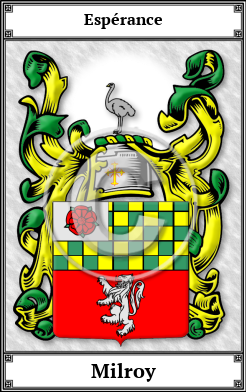 Milroy Family Crest Download (JPG) Book Plated - 600 DPI