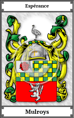 Mulroys Family Crest Download (JPG)  Book Plated - 150 DPI