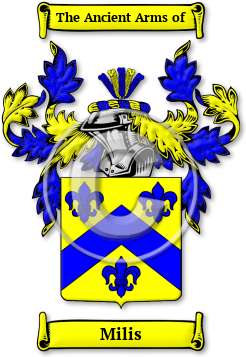Milis Family Crest Download (jpg) Legacy Series - 150 DPI