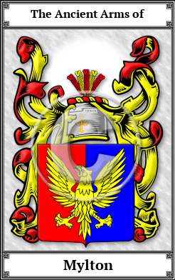 Mylton Family Crest Download (JPG)  Book Plated - 150 DPI