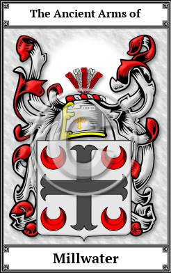 Millwater Family Crest Download (JPG)  Book Plated - 150 DPI