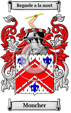 Moncher Family Crest/Coat of Arms