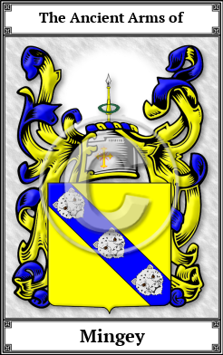 Mingey Family Crest Download (JPG) Book Plated - 600 DPI