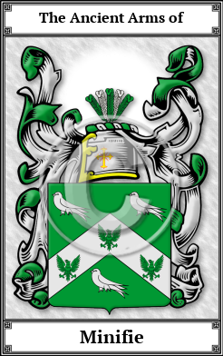 Minifie Family Crest Download (JPG)  Book Plated - 150 DPI