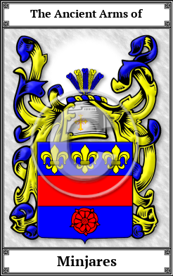 Minjares Family Crest Download (JPG)  Book Plated - 150 DPI
