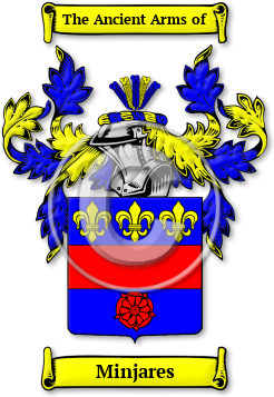 Minjares Family Crest Download (jpg) Legacy Series - 150 DPI