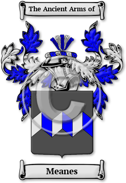 Meanes Family Crest Download (jpg) Legacy Series - 150 DPI