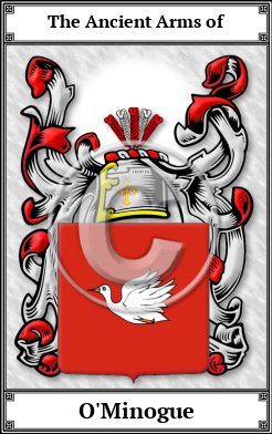O'Minogue Family Crest Download (JPG) Book Plated - 600 DPI