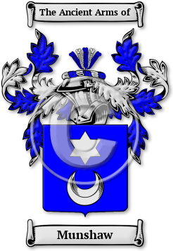 Munshaw Family Crest Download (jpg) Legacy Series - 150 DPI