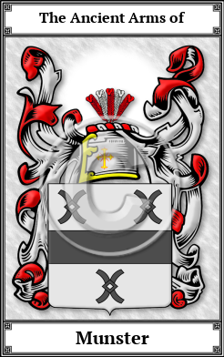 Munster Family Crest Download (JPG)  Book Plated - 150 DPI
