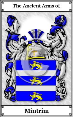 Mintrim Family Crest Download (JPG)  Book Plated - 150 DPI