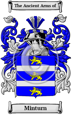 Minturn Family Crest Download (JPG) Heritage Series - 600 DPI