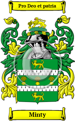 Minty Family Crest Download (jpg) Heritage Series - 150 DPI