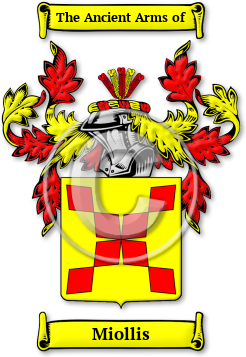 Miollis Family Crest Download (jpg) Legacy Series - 150 DPI