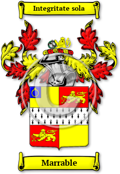 Marrable Family Crest Download (jpg) Legacy Series - 150 DPI