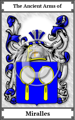 Miralles Family Crest Download (JPG) Book Plated - 600 DPI